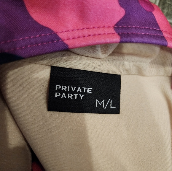 Private Party One Piece Pink Camo Country Girl Bum a Chew Redneck Humor M/L NWOT - Picture 4 of 7